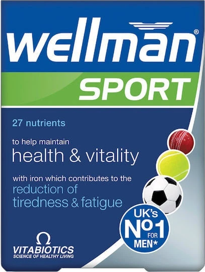 Vitabiotics Wellman Wellman Sport Gezondheid & Vitaliteit Speciaal Dieetsupplement 30 tabs