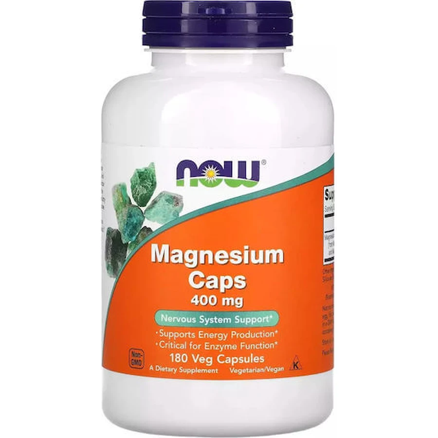 Now Foods Magnesium 400mg 180 plantaardige capsules