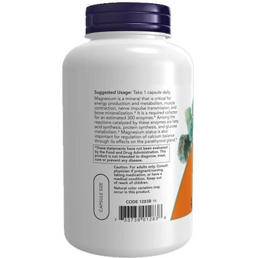 Now Foods Magnesium 400mg 180 plantaardige capsules