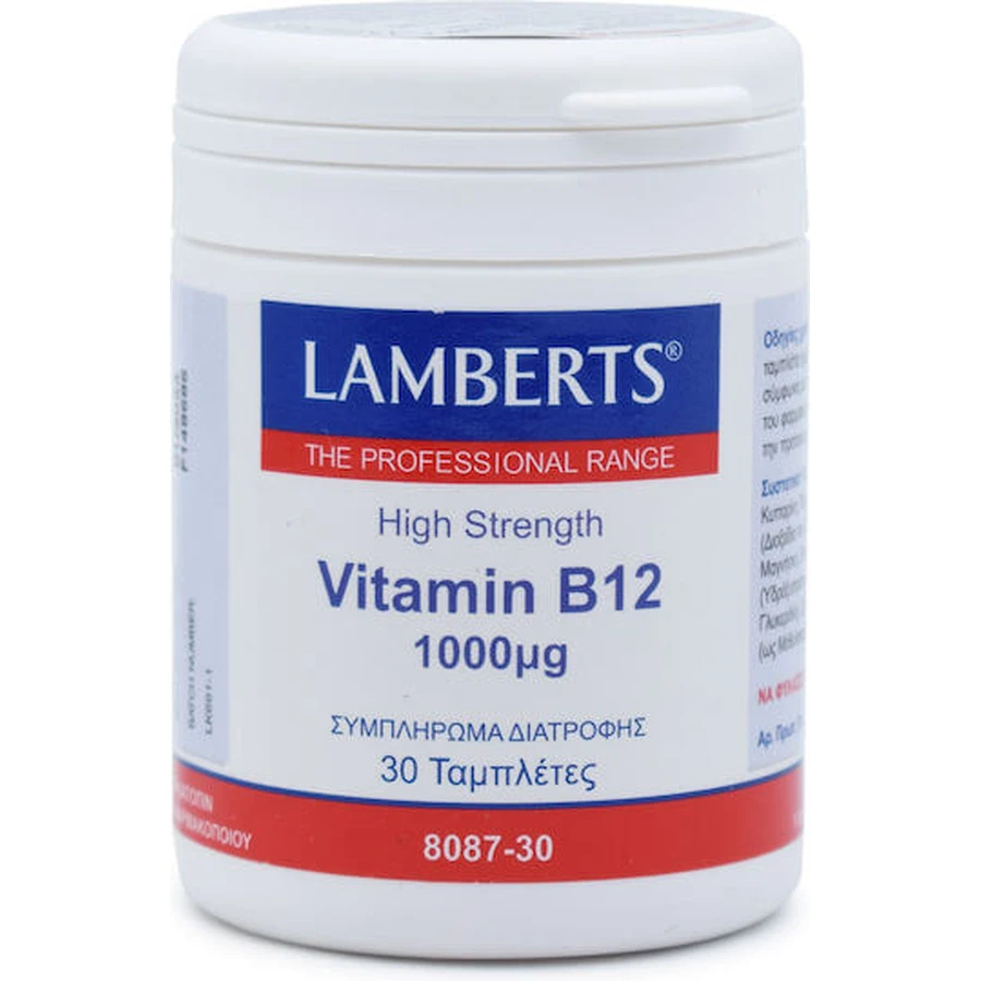 Lamberts Vitamina B12 Vitamina para la Salud del Sistema Nervioso 1000mcg 30 Comprimidos