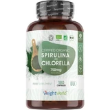 WeightWorld Spirulina Chlorella 750mg 180 caps