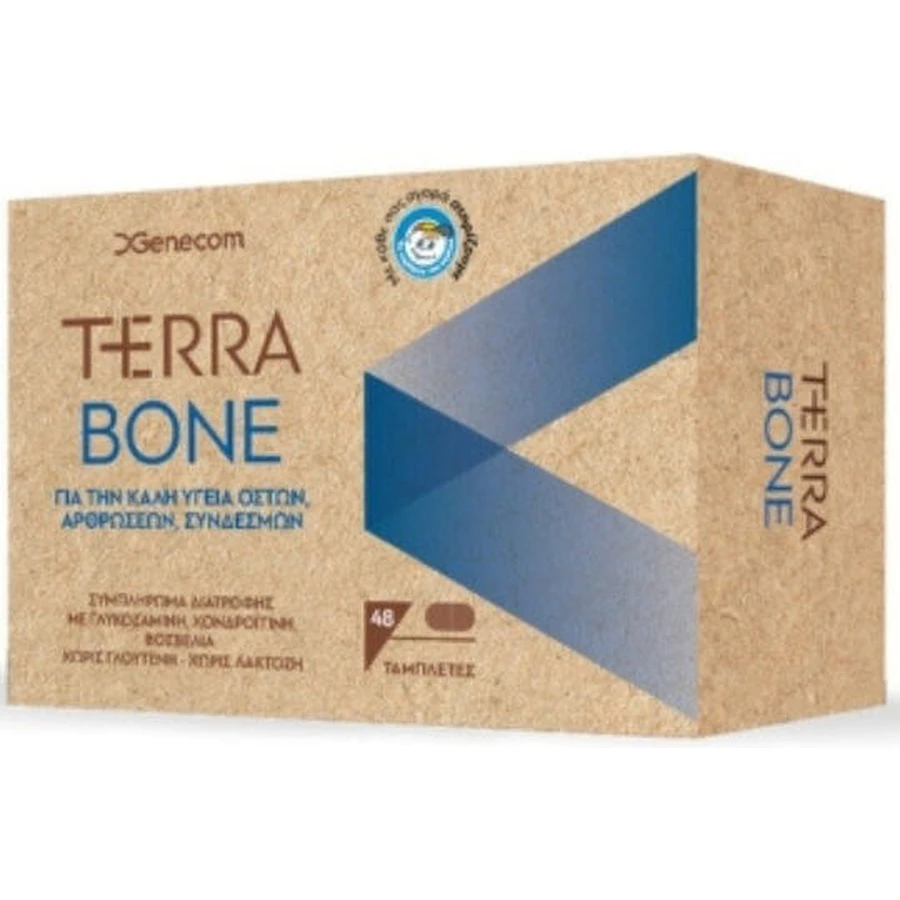 Genecom Terra Suplemento para la salud ósea y articular 48 comp.