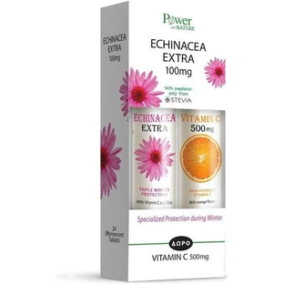 Power Health Echinacea Extra & Vitamine C 100mg Immuunversterkend Supplement 40 tabs eff