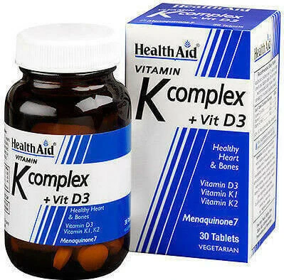 Health Aid Vitamine K Complex + Vit D3 Multivitamine voor de gezondheid van vogels 750mg 30 x 1 tabletten
