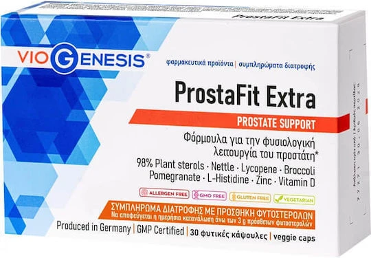Viogenesis ProstaFit Extra Speciaal Dieetsupplement 30 plantaardige capsules