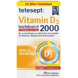 Tetesept Vitamin D3 2000 Vitamin for Immune Support & Egg Health 50 Tablets