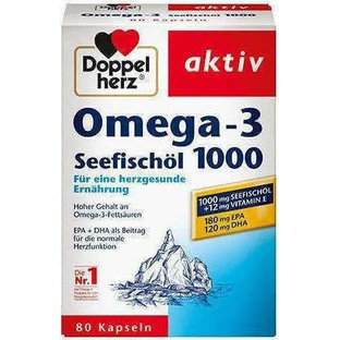 Doppelherz Omega-3 Aceite de Pescado 1000mg 80 cáps.