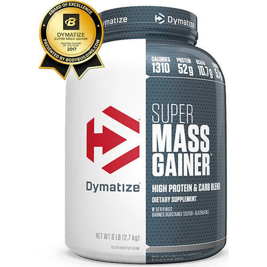 Dymatize Super Mass Gainer with Creatine Gluten Free with Gourmet Vanilla Flavour 2.943kg