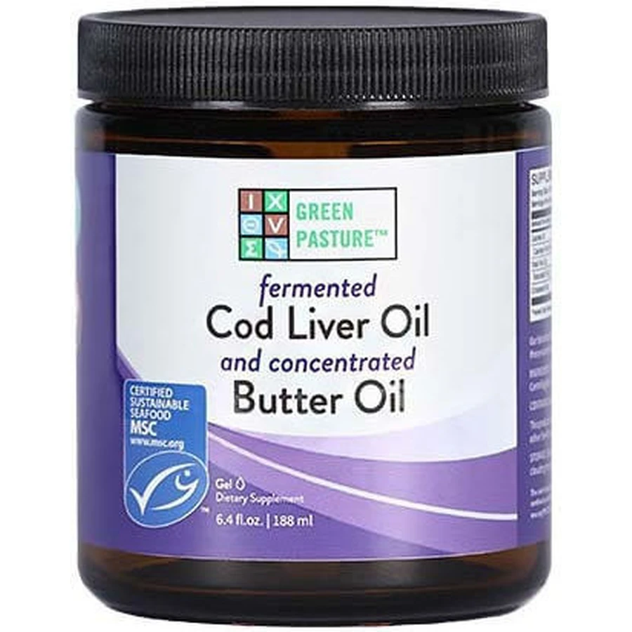 Green Pasture Fermented Clo Cod Liver Oil 188ml Natürlich - Natürlich