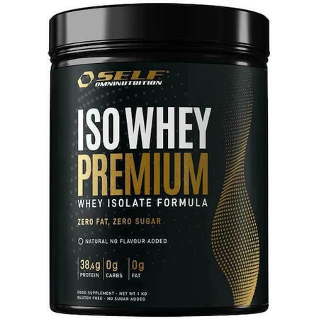 Self Omninutrition Ιso Whey Premium Wei-eiwit Gluten- en lactosevrij met natuurlijke smaak 1kg