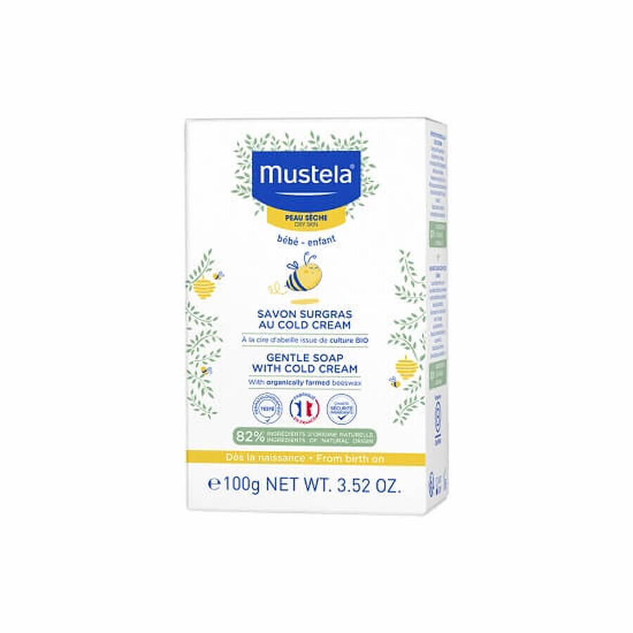 Mustela Sapone Nutriente alla Cold Cream per Pelli Secche, 100g