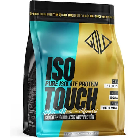 GoldTouch Nutrition Iso Touch 86% Whey Protein 86% Whey Protein Pouch Gluten Free with Flavor Chocolate With Hazelnuts 908gr