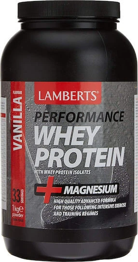 Lamberts Performance Wei-eiwit & Magnesium Wei-eiwit met Vanillesmaak 1kg