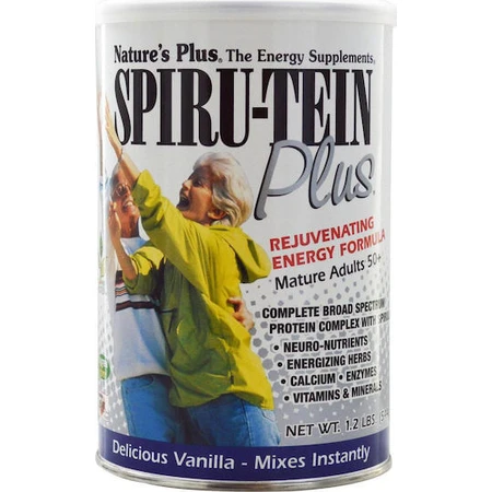 Nature's Plus Spiru-Tein Plus Shake Glutenvrij met Vanillesmaak 544gr