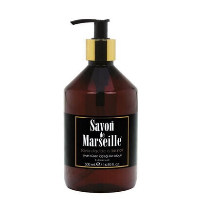 Savon liquide à l'iris noir, 500 ml, Savon de Marseille