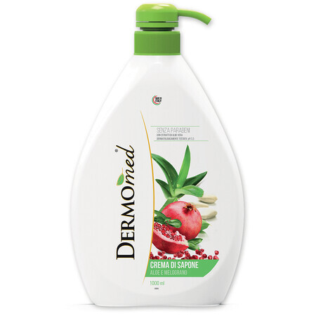 Liquid soap with Aloe and Pomegranate pump, 1000 ml, Dermomed