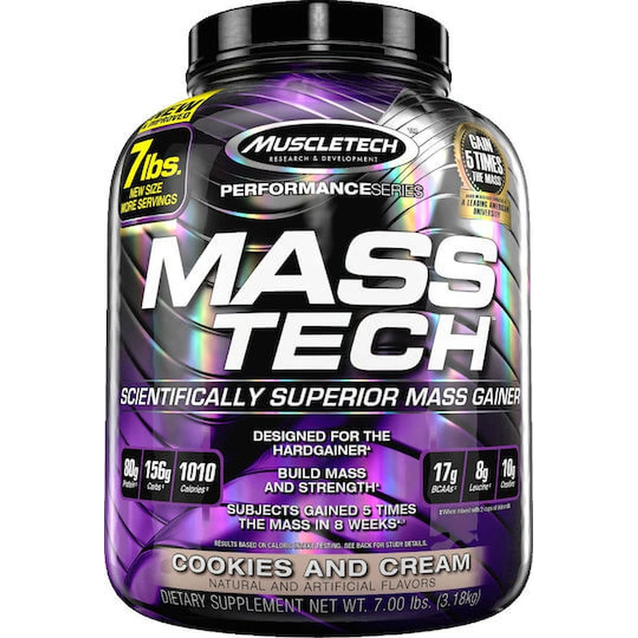 MuscleTech Performance Series Mass-Tech Mass-Tech with Creatine & Flavor Cookies & Cream 3.18kg