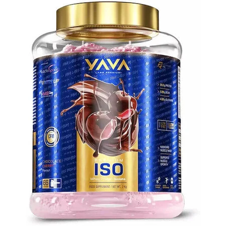 Yava Labs Premium ISO Wei-eiwit met Wei-eiwit smaak Chocolade Kers 2kg