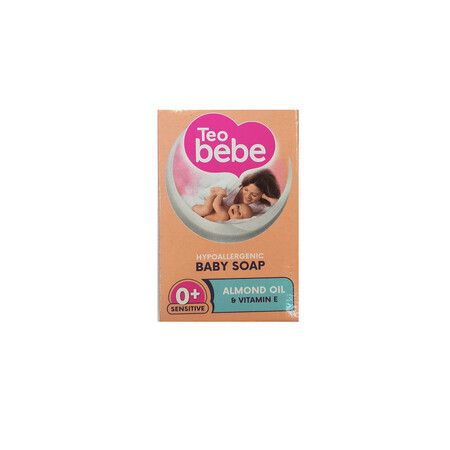 Solid soap with almond oil, 75 G, Teo Bebe