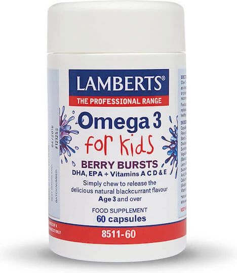 Lamberts Omega 3 Voor Kinderen Visolie 60 caps Niet-gearomatiseerd