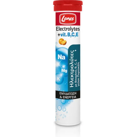 Lanes Elettroliti Vitamine B C E Vitamine B C Arancione 20 compresse eff