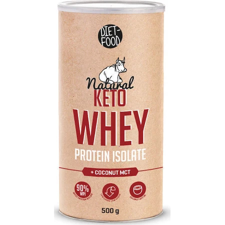 Diet-Food Natural Keto Whey Aislado de proteína de suero de leche 500gr