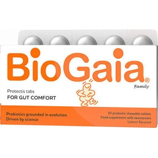 BioGaia ProGaia ProTectis Familie Probiotica voor Volwassenen en Kinderen 10 kauwtabletten Citroen