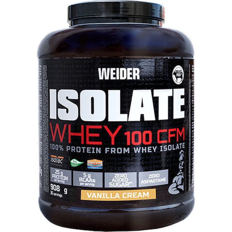 Weider Whey Isolate Whey 100 CFM Whey Protein with Flavour Vanilla Cream 908gr