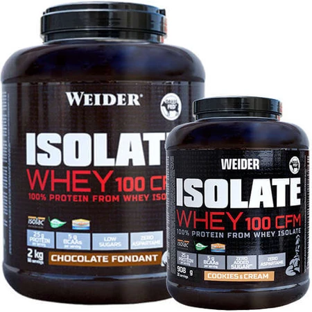 Weider Whey Isolate Whey 100 CFM Whey Protein with Flavour Vanilla Cream 908gr