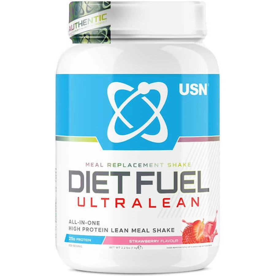 USN Mahlzeit-Ersatz-Shake Mahlzeit-Ersatz-Shake DietFuel UltraLean mit Erdbeergeschmack 1kg