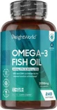 WeightWorld Omega 3 Fish Oil Fish Oil 2000mg 240 softgels Unflavoured
