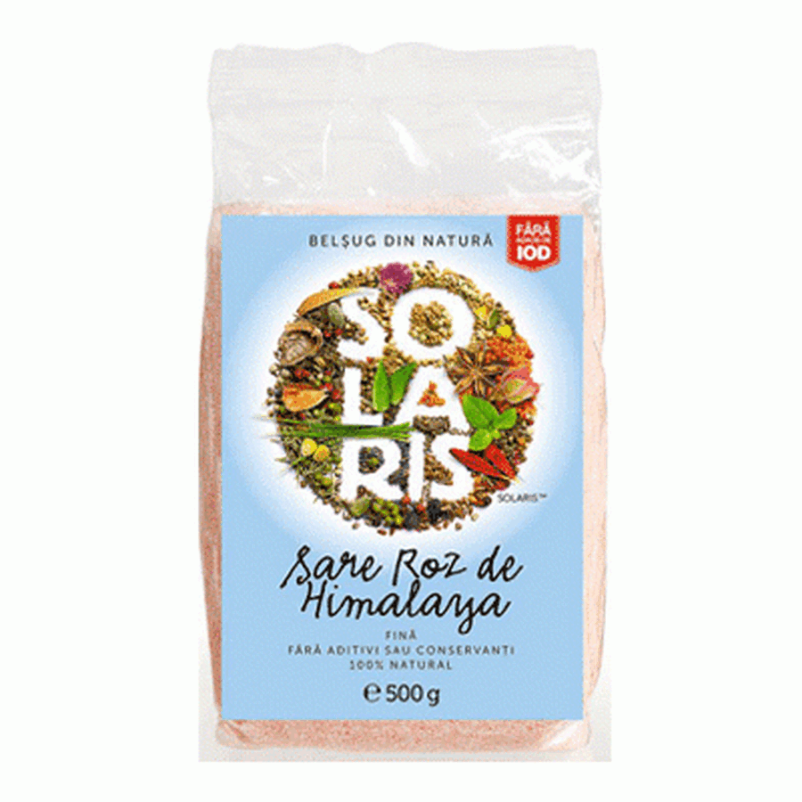 Sel rose de l'Himalaya fin, 500 g, Solaris