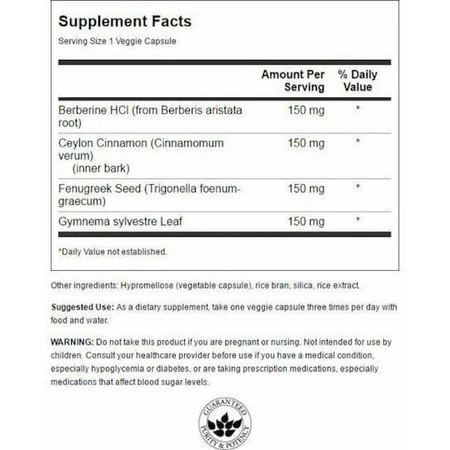 Swanson Berberine Complex 90 cápsulas vegetales