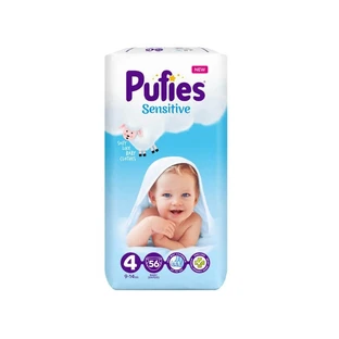 Pannolini Baby Sensitive n. 4, 9-14 kg, 56 pezzi, Bignè
