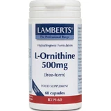 Lamberts L-Ornithine 500mg 60 Capsules Unflavoured