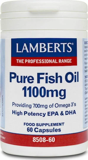 Lamberts Maximale Sterkte Pure Visolie Visolie 1100mg 60 caps Niet-gearomatiseerd