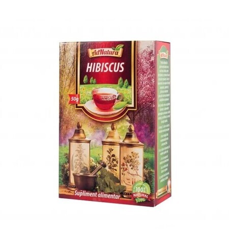 Ceai de hibiscus, 50 g, AdNatura