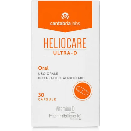Heliocare Ultra-D Multivitaminico per la pelle, la salute delle ossa e l'azione antiossidante 30 capsule
