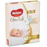 Elite Soft Diaper No. 2 Jumbo, 4-6 kg, 66 pcs, Huggies