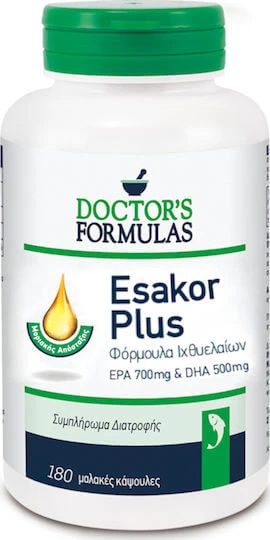 Doctor's Formulas Esakor Plus Visolie 180 softgels Niet-gearomatiseerd