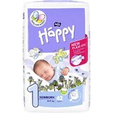 Diapers New Born No. 1, 2-5 kg, 42 pieces, Happy