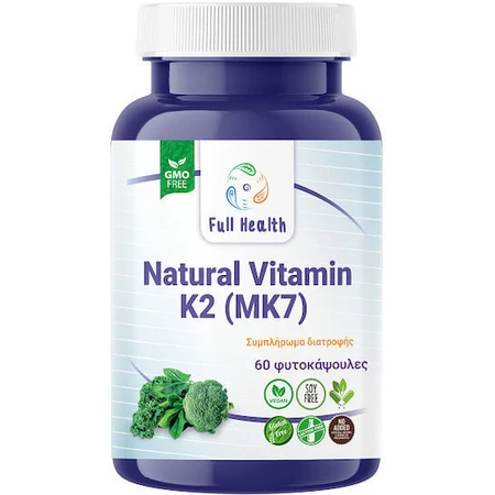 Full Health Natural Vitamin K2 MK7 Egg Health Vitamin K2 MK7 150mcg 60 veget capsules