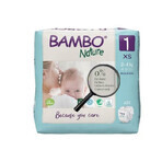 Scutece Nr. 1, 2- 4 kg, 22 bucati, Bambo Nature