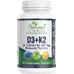 Natuurlijke Vitaminen D3 + K2 Vitamine voor Immuunsysteem & Ei-gezondheid 50 kauwtabletten