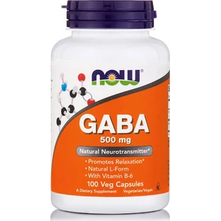 Now Foods Gaba 500mg 100 Capsules Unflavoured