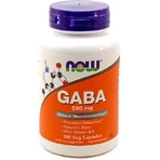 Now Foods Gaba 500mg 100 Capsules Unflavoured