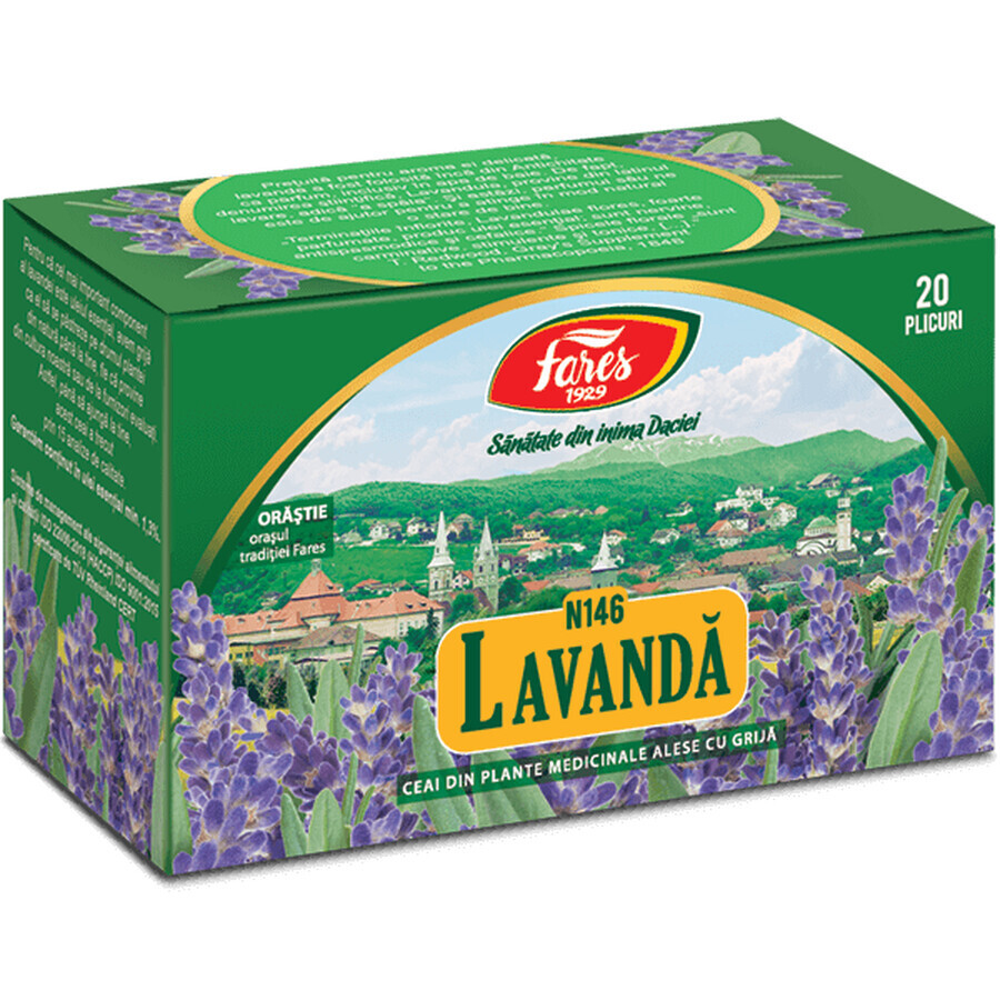 Té de lavanda, 20 bolsitas, Fares