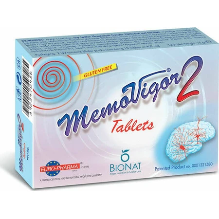 Bionate Memovigor 2 900mg Memory Supplement 20 tabs