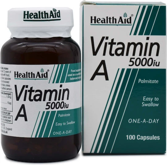 Health Aid Vitamine A voor haar, huid en antioxidanten 5000iu 100 x 1 capsules