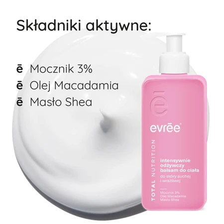 Evree Total Nutrition, lotion corporelle nourrissante, 300 ml